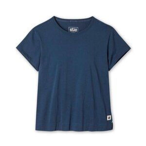 Stio Women's Short Sleeve Tee - Navy Blue